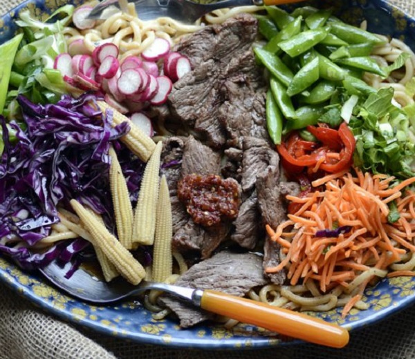 Aussie grassfed beef Asian bowl