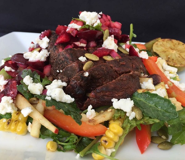 Mocha chili spiced Aussie grassfed skirt steak