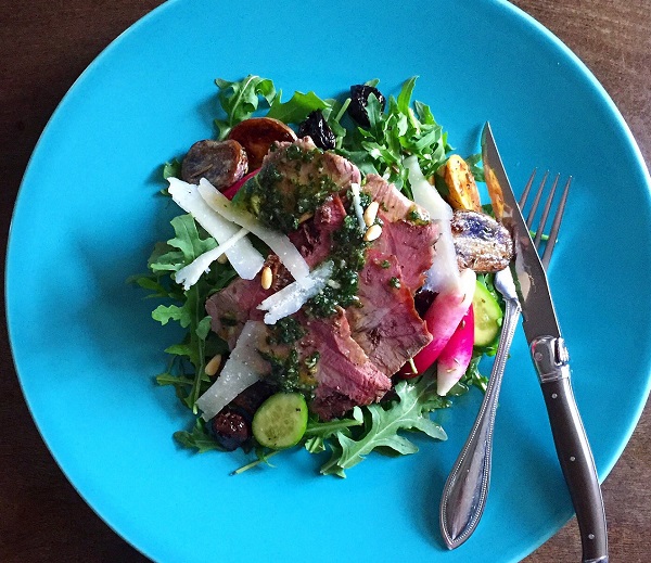 Grilled Aussie lamb salad