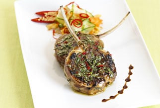 Asian barbecue lamb cutlets