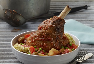 Filipino-style lamb shank stew