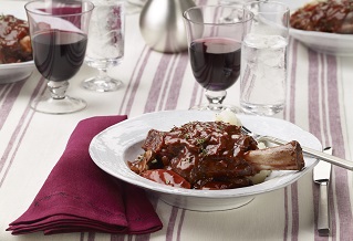 Lamb shank bourguignon