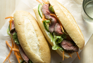 Vietnamese steak sandwich