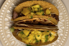 Double Decker Aussie Grassfed Carne Asada Tacos