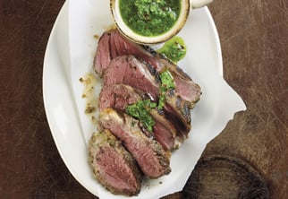 Brazilian Style Butterflied Leg of Lamb with Chimichurri