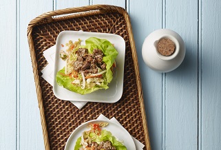 Bulgogi-style lamb lettuce cups