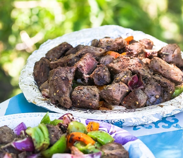 Simple Campsite Aussie Grassfed Beef Kabobs