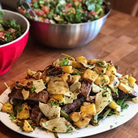 Spice Grilled Aussie Grassfed Steak with Grilled Pineapple & Fennel Chutney