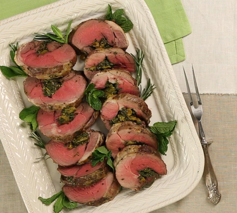 Apricot and Herb Stuffed Leg of Lamb(2)