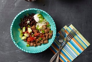 Grassfed Beef Bowl-ito with Cilantro Rice