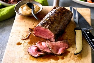 Indonesian-Style Aussie Beef Tenderloin with Gado Gado Salad