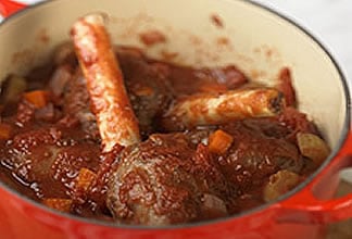 Mediterranean Braised Australian Lamb Shanks with Buttermilk Mash