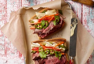 Roy Villacrusis' Aussie Grassfed Beef Banh Mi