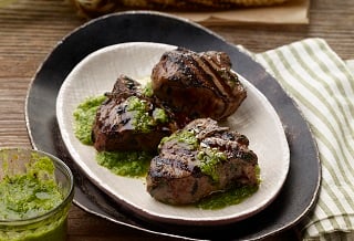 Salsa Verde Marinated Australian Lamb T-Bone Chops