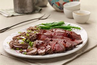 Soy-Marinated Grilled Grassfed Tri-Tip