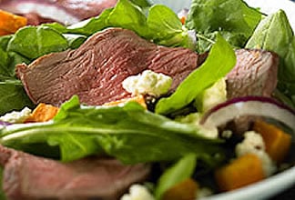 Warm Australian Lamb Salad with Sweet Potato