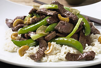Australian Beef and Snap Peas with Cashews