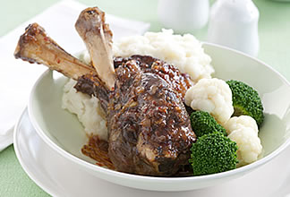 Spicy Marmalade Goat Shanks
