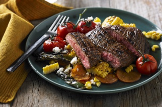 Texas Aussie flank steak salad