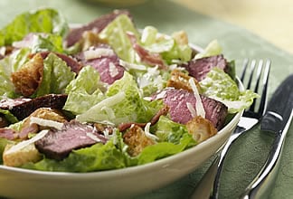 Diet Friendly Warm Australian Beef Caesar Salad